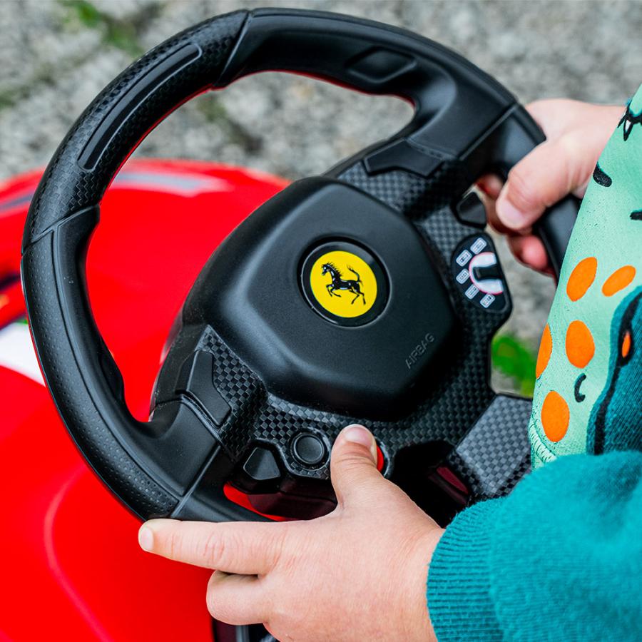 正規ライセンス】乗用玩具 フェラーリ 488 GTE 足蹴り 子供 プレゼント