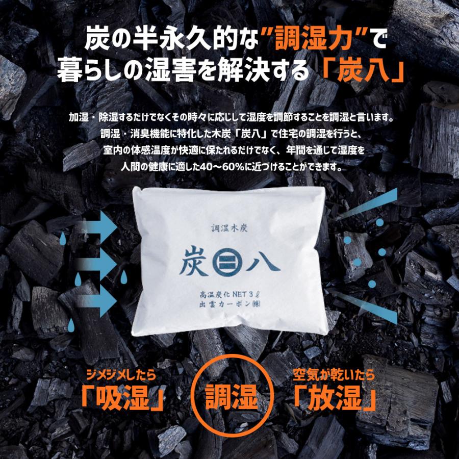 出雲屋炭八 【レビューで炭八GET！】炭八 床下用 12L 1袋 床下乾燥