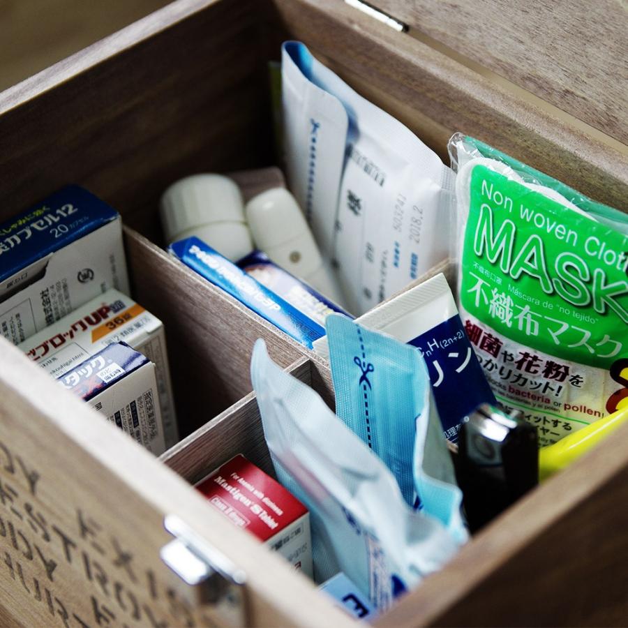 救急箱 木箱 Lサイズ エマージェンシーボックス 日本製 収納箱