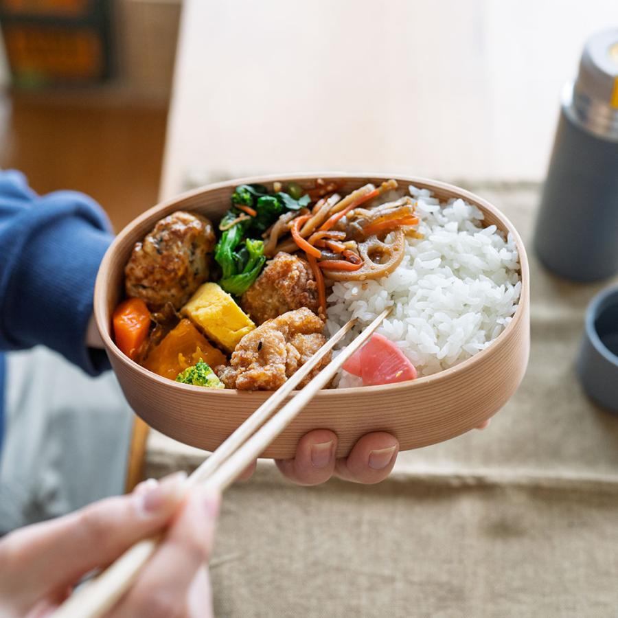 わっぱ弁当 ワッパ Lサイズ 大 国産 曲げわっぱ 小判型 弁当箱 ランチ