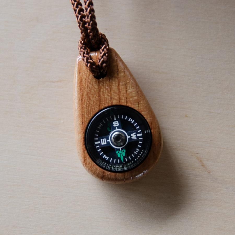 けやきコンパス W-3 W3 方位磁石 木製 けやき : イエノLabo. - 通販