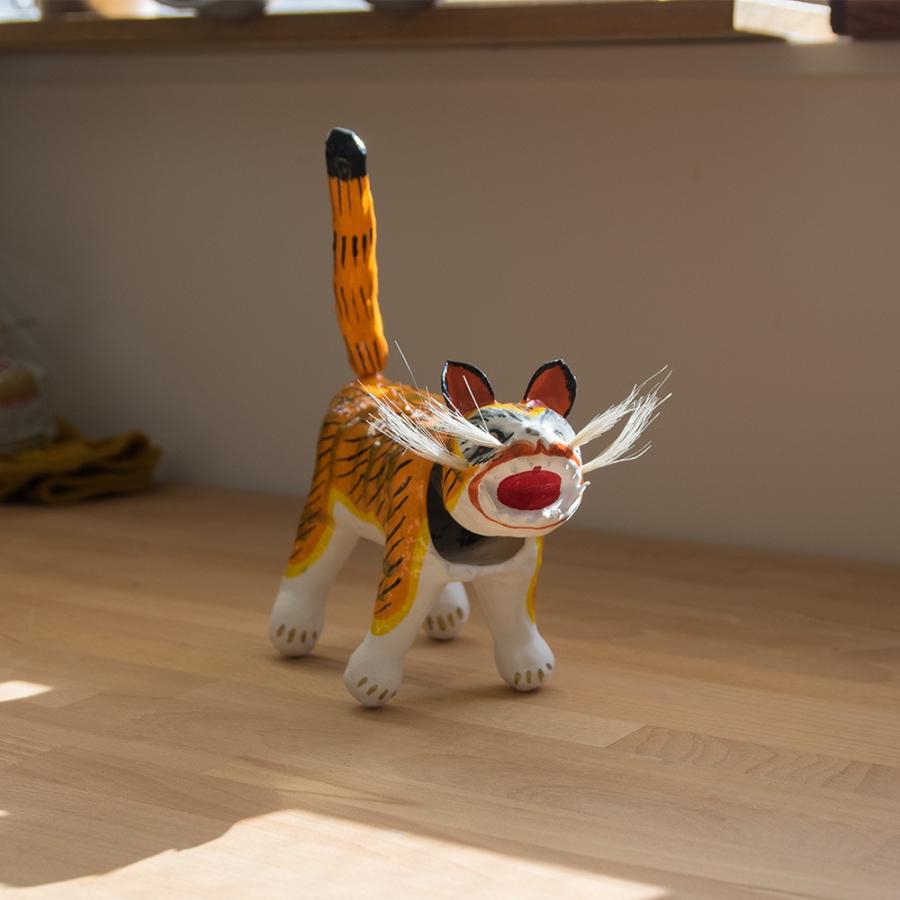 張り子虎 HARIKOTORA 首振り虎 : イエノLabo. - 通販 - Yahoo!ショッピング