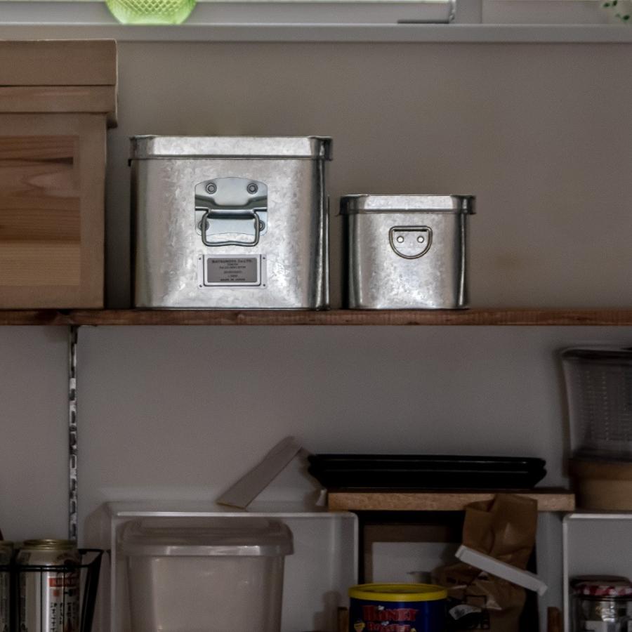 松野屋 トタン 米びつ 2kg 収納 ボックス 収納家具 Sサイズ : イエノ