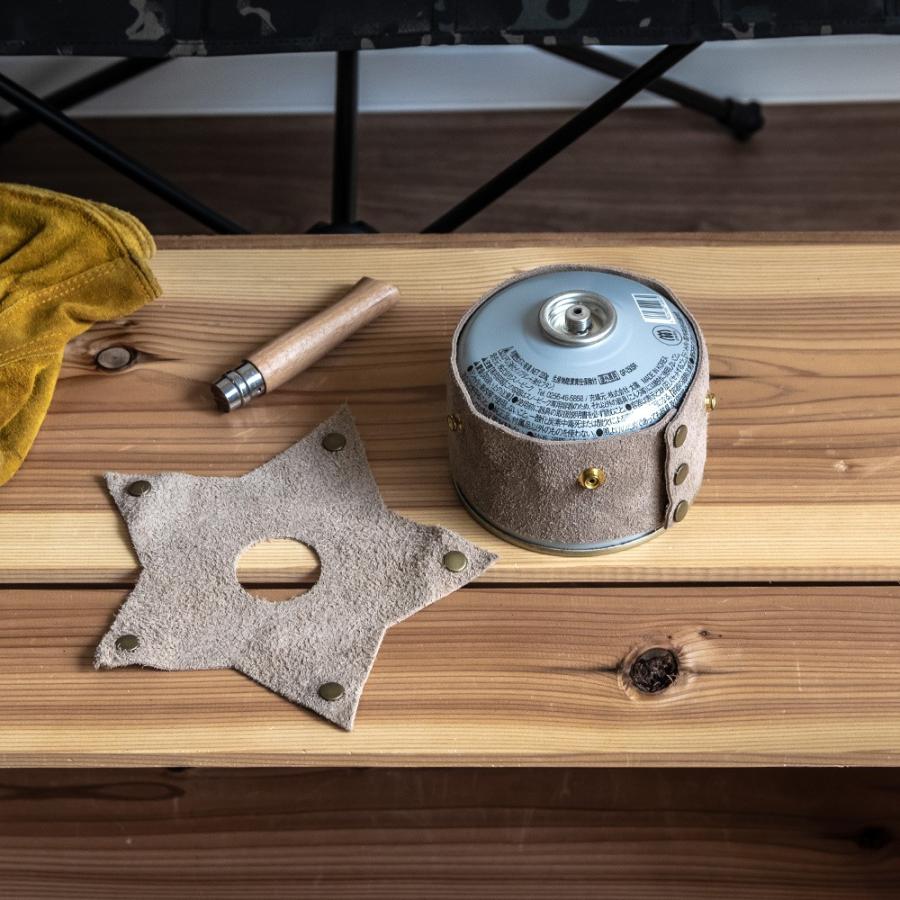 OD缶 カバー 500 ガス缶カバー 革 : イエノLabo. - 通販 - Yahoo