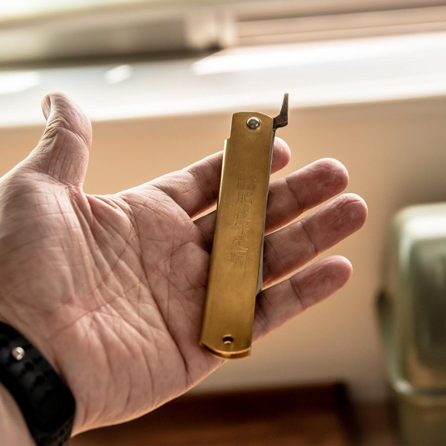 肥後守ナイフ 青紙割込 特大 120mm UK013 : イエノLabo. - 通販