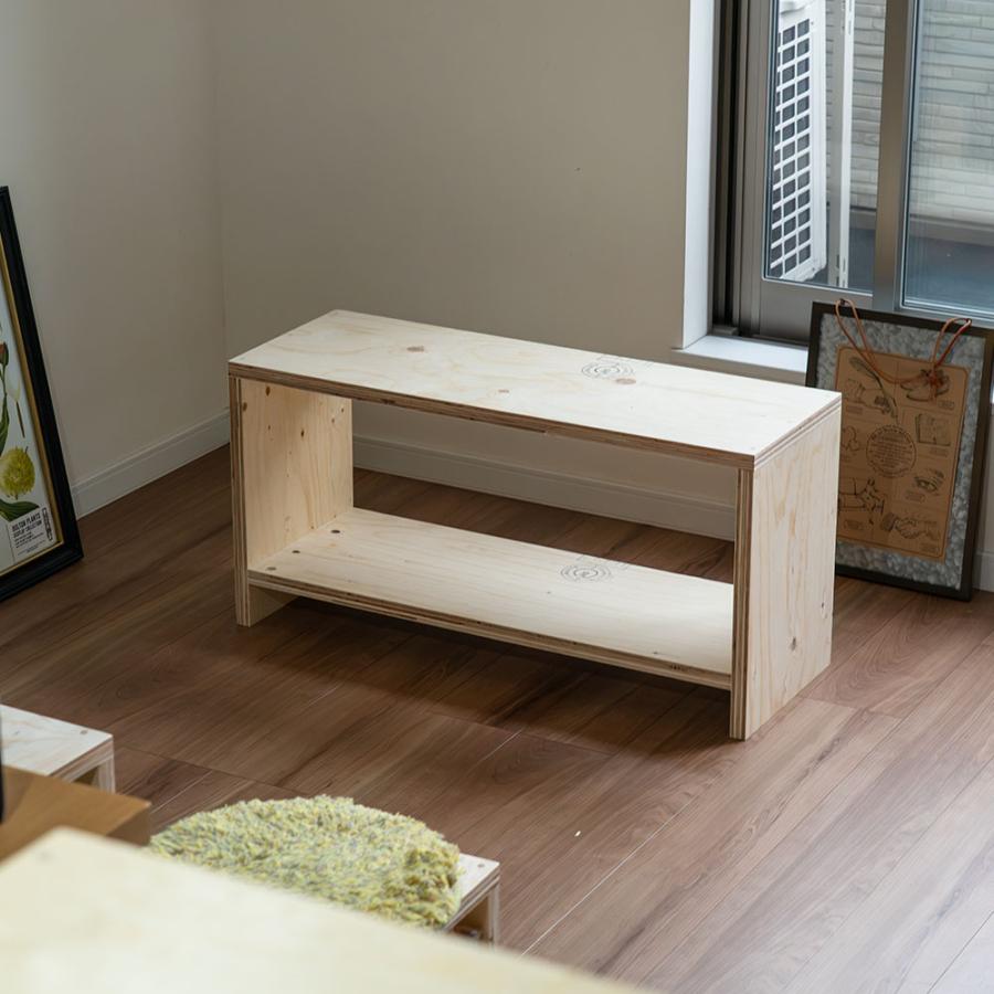 スツール stool 図工室のイス850 ベンチ 木製 収納 椅子 : イエノLabo