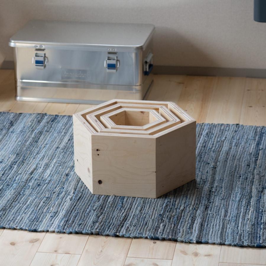 ハニカムシェルフBOX 4セット ヘキサ 6角形 収納 ディスプレイ