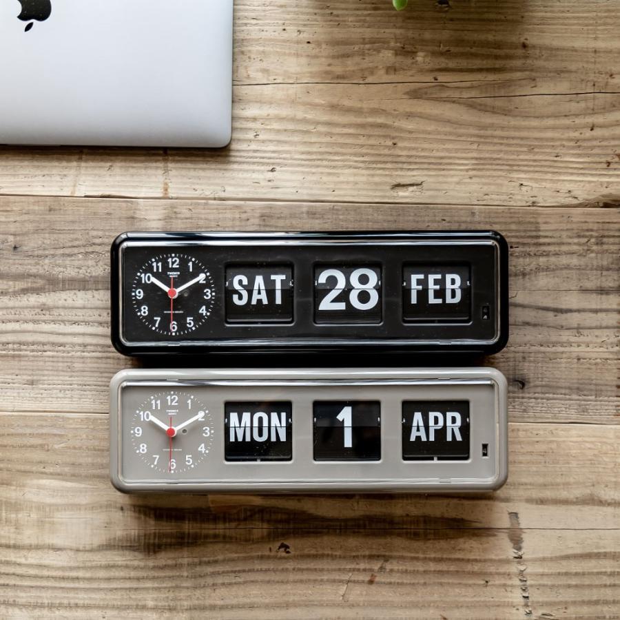 フリップカレンダー付き 時計 Twemco Calendar Clock｜ienolabo｜05