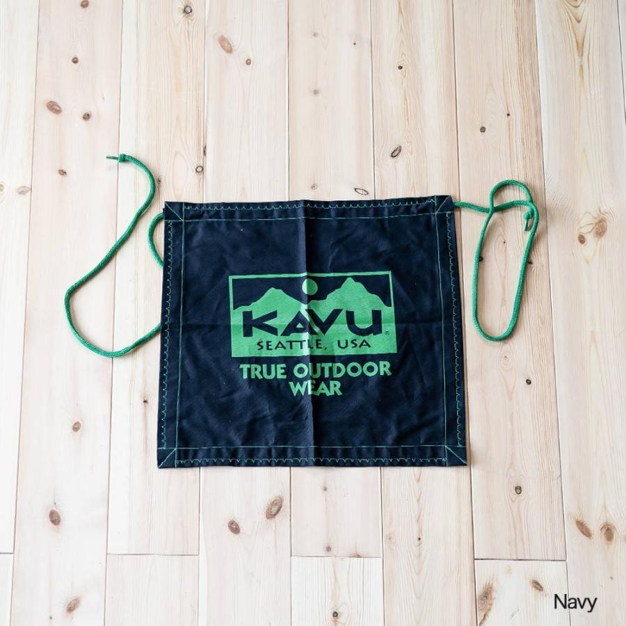 KAVU（カブー） トゥルーロゴ エプロン アウトドア キャンプ 前掛け