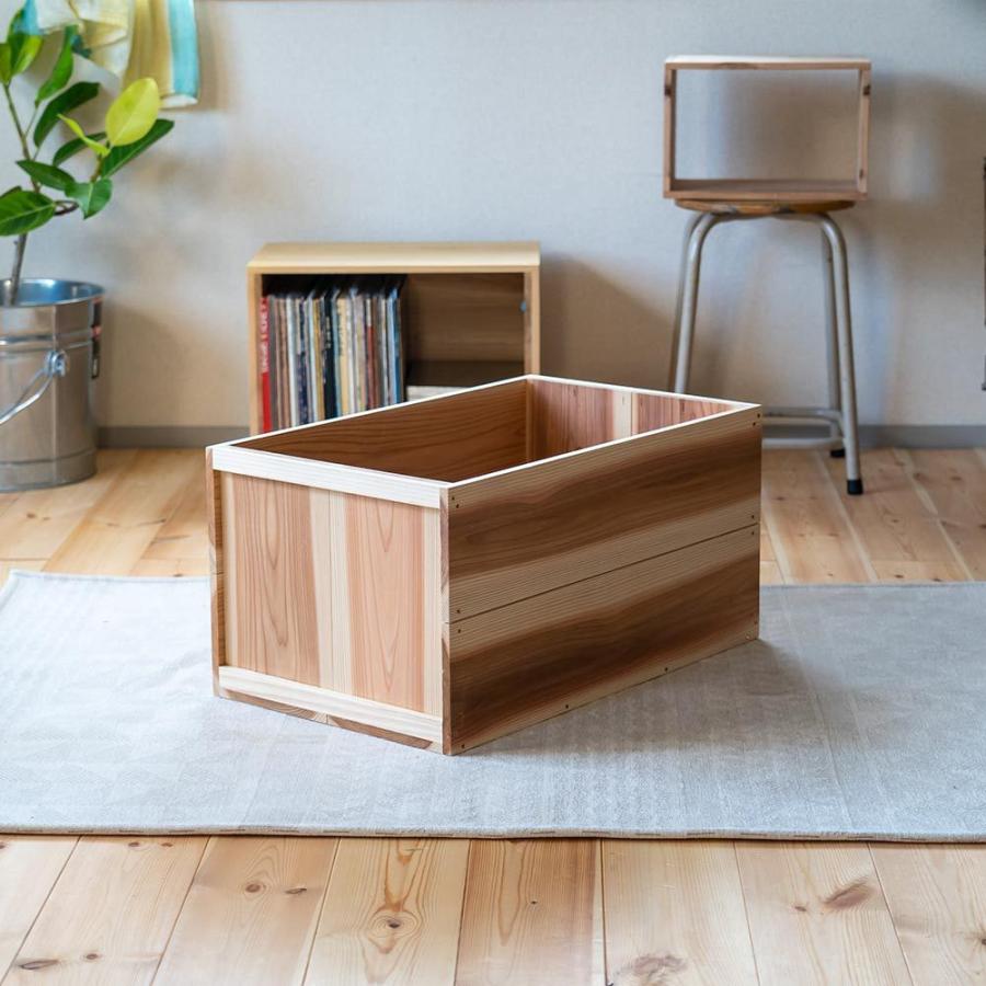 国産りんご箱 上小節 杉 630×380×310 木箱 収納ボックス : イエノLabo