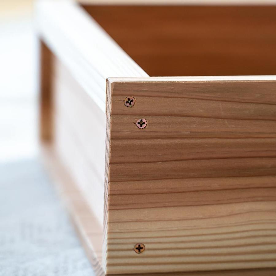 国産りんご箱 上小節 杉 630×380×310 木箱 収納ボックス