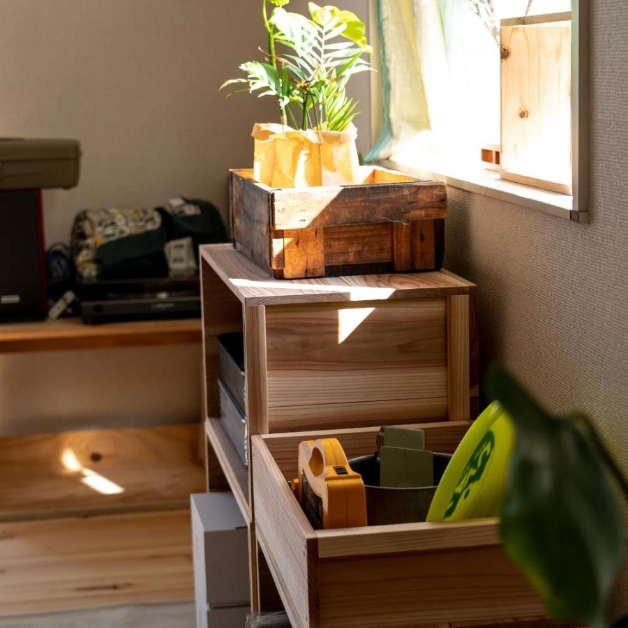 国産りんご箱 上小節 杉 630×300×310 木箱 収納ボックス : イエノLabo