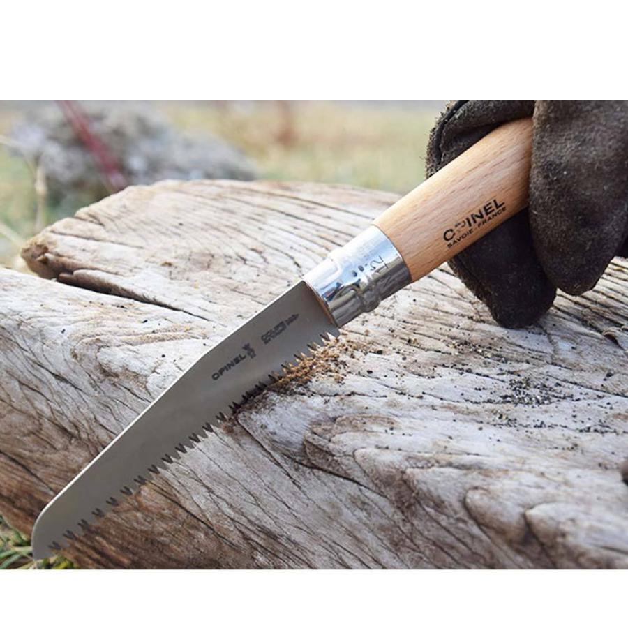 ちゃんともオーダーページ オピネル 12 ノコギリ 手斧 OD色飾りエンド OPINEL（オピネル） ナイフ フォールディングノコギリ #12 : イエノ