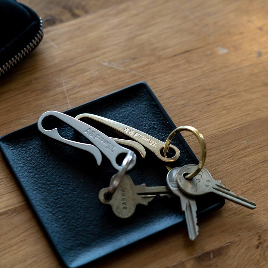 A&F（エイアンドエフ） キーリング キーホルダー アルミ A&F Uフック