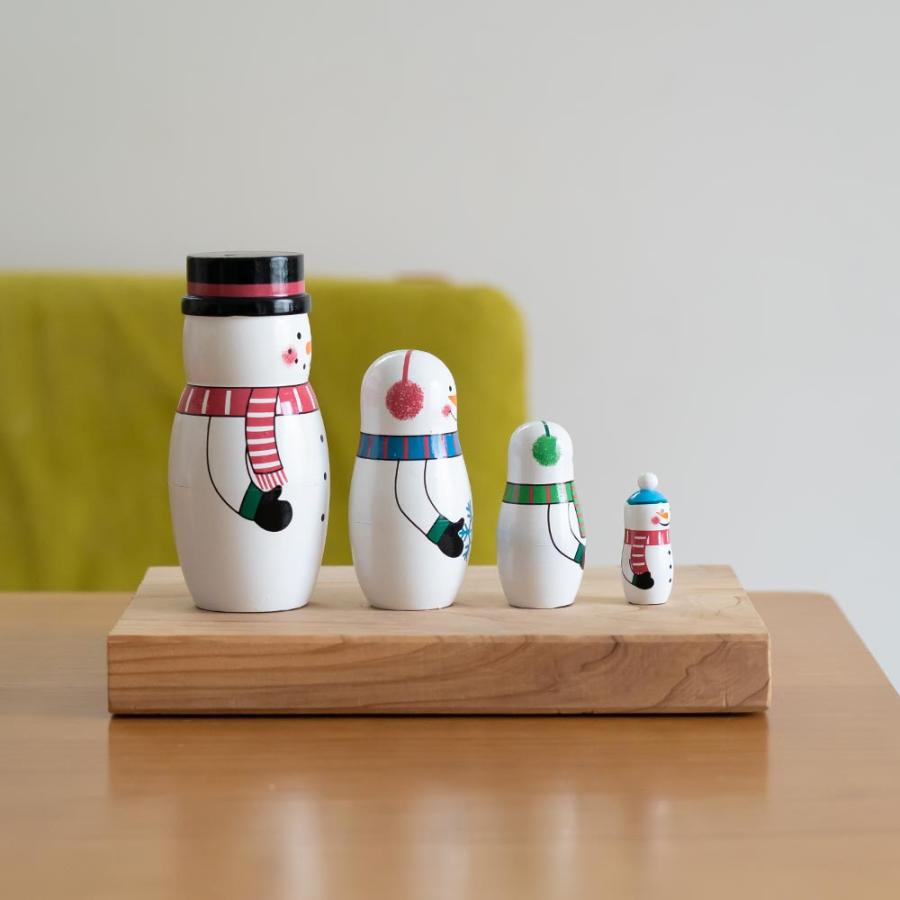 DETAIL SNOWMAN FAMILY マトリョーシカ : イエノLabo. - 通販 - Yahoo