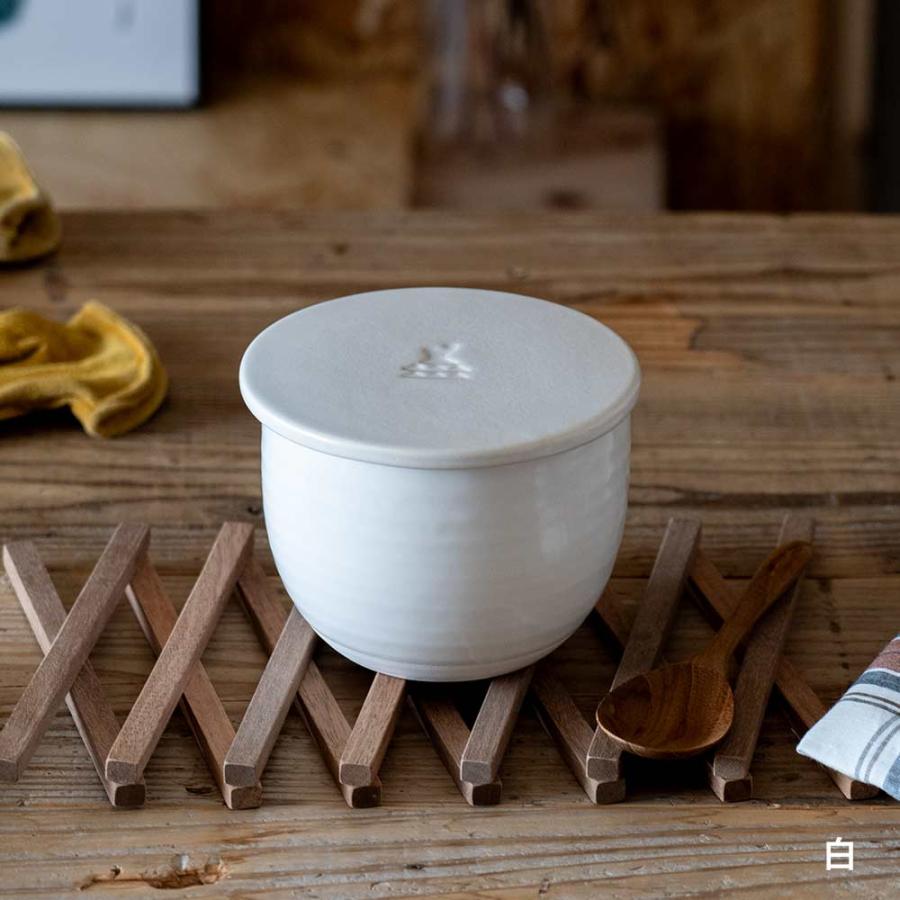 かもしか道具店 陶の飯びつ ふつう おひつ ご飯容器 1.5合 : イエノ
