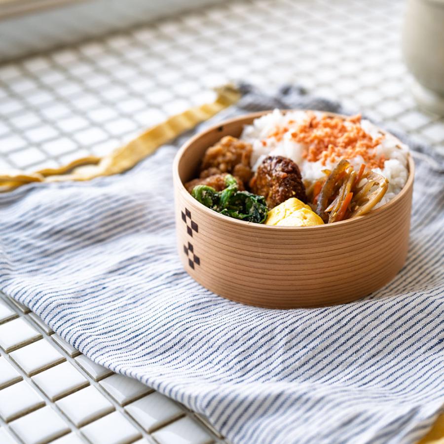 モッカツ わっぱ弁当 丸型 国産 日本製 曲げわっぱ 弁当箱 ランチ