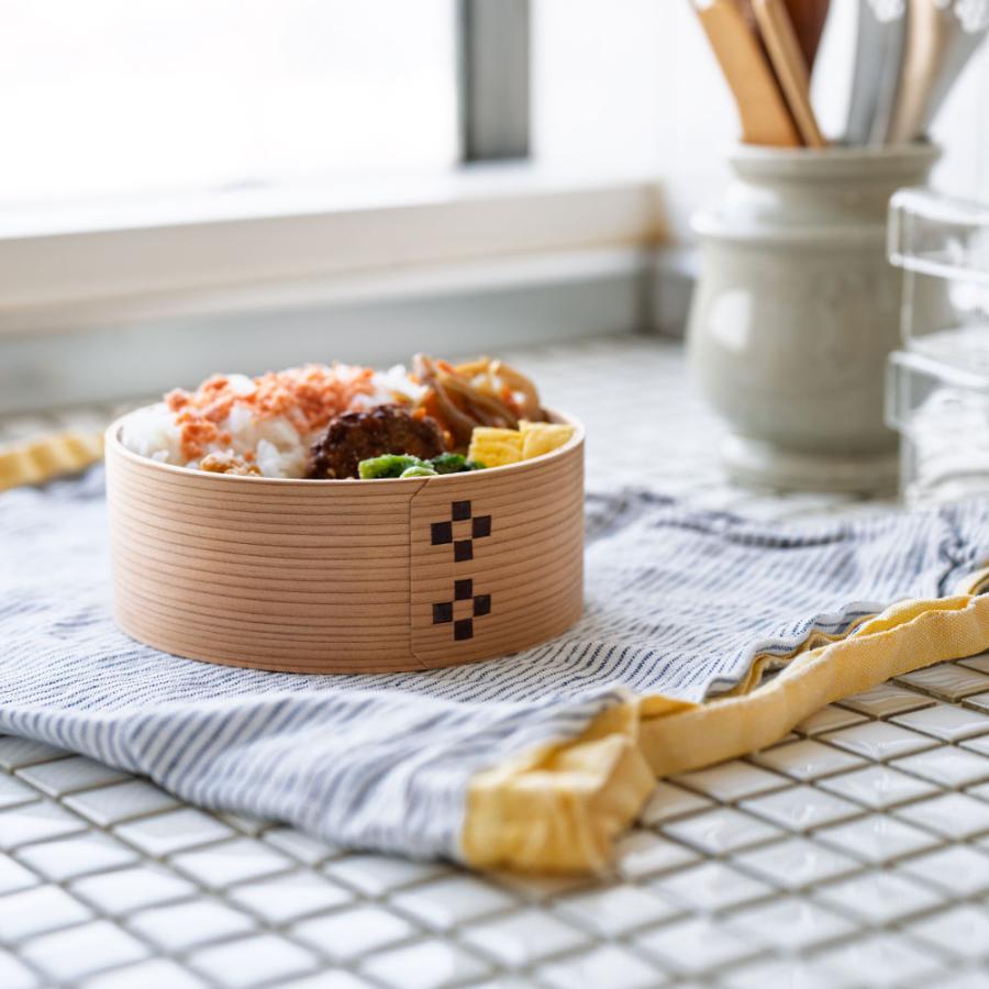 モッカツ わっぱ弁当 丸型 国産 日本製 曲げわっぱ 弁当箱 ランチ