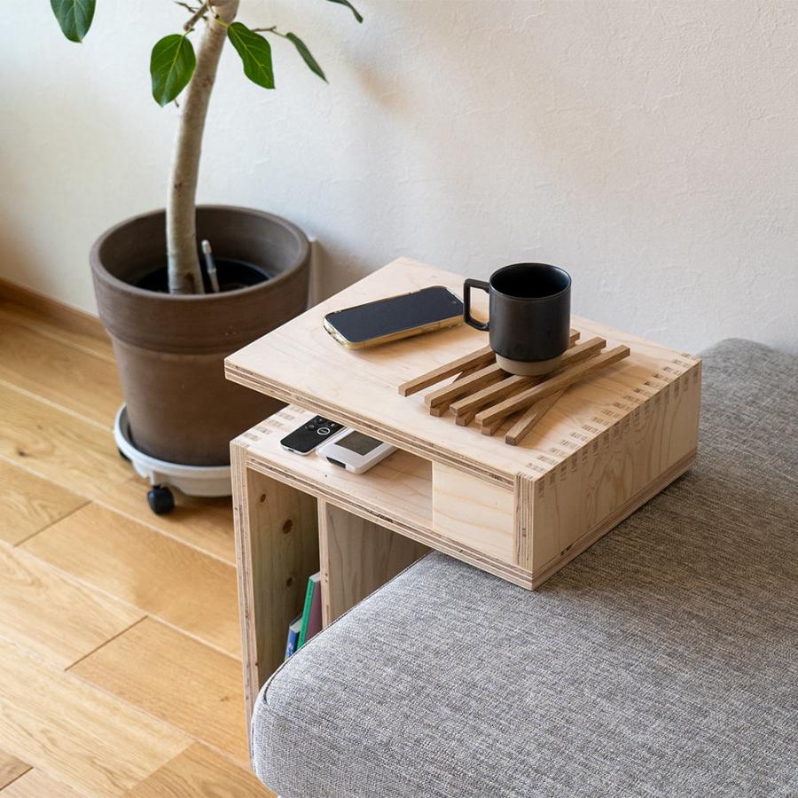 S字型サイドテーブル ソファーテーブル サイドラック ローテーブル