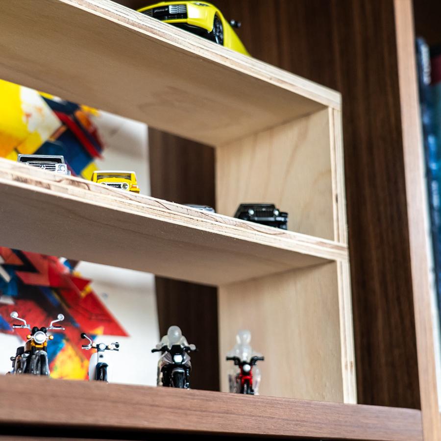 コの字シェルフ ハーフ2組セット 収納ボックス ミニカー フィギュア