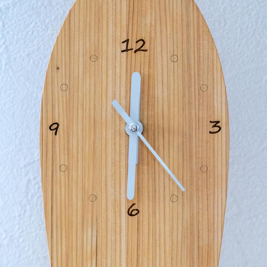 wave hunter オリジナル サーフボード型 時計 サーフィン 木製