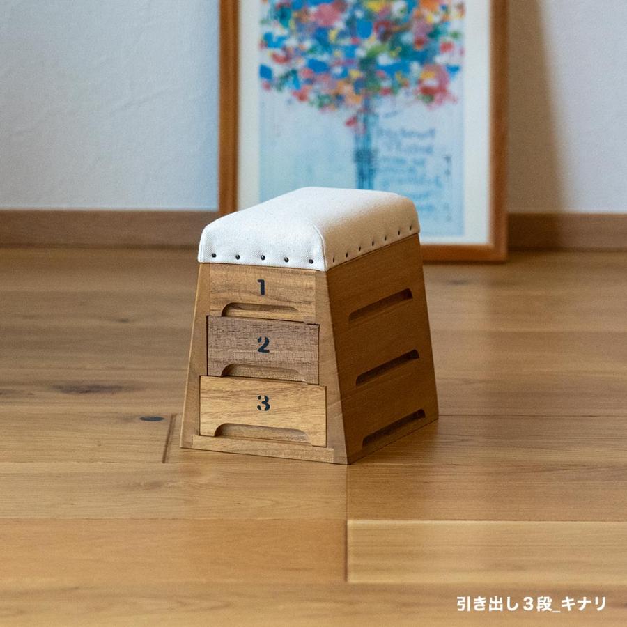 跳び箱小物入れ 引き出し3段 裁縫箱 国産 トビコバコ ティモン
