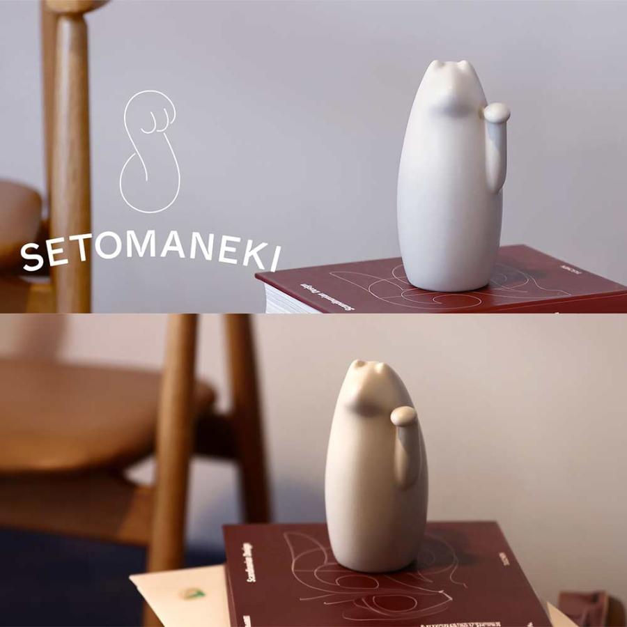 SETOMANEKI＆MASARU SUZUKI 招き猫 中 SETOMANEKI 鈴木マサルコラボ