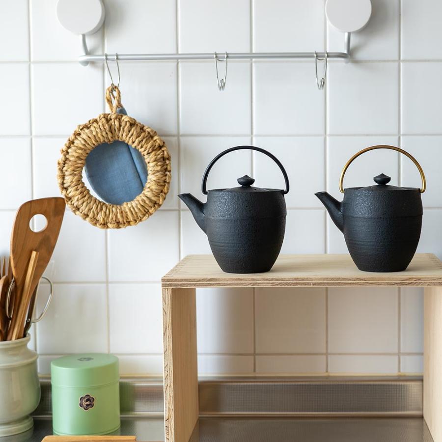 鋳心ノ工房 ティポット 真鍮 山形鋳物 急須 緑茶 鉄瓶 日本製 1-2人用