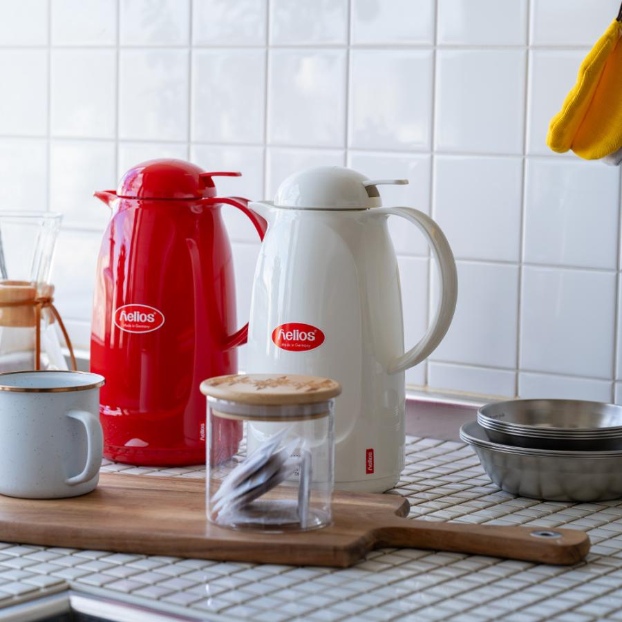 h*m様 フロー　ヘリオス　サイズ28cm helios heliosリラックスプッシュ 1.0L ヘリオス ガラス魔法瓶 ポット