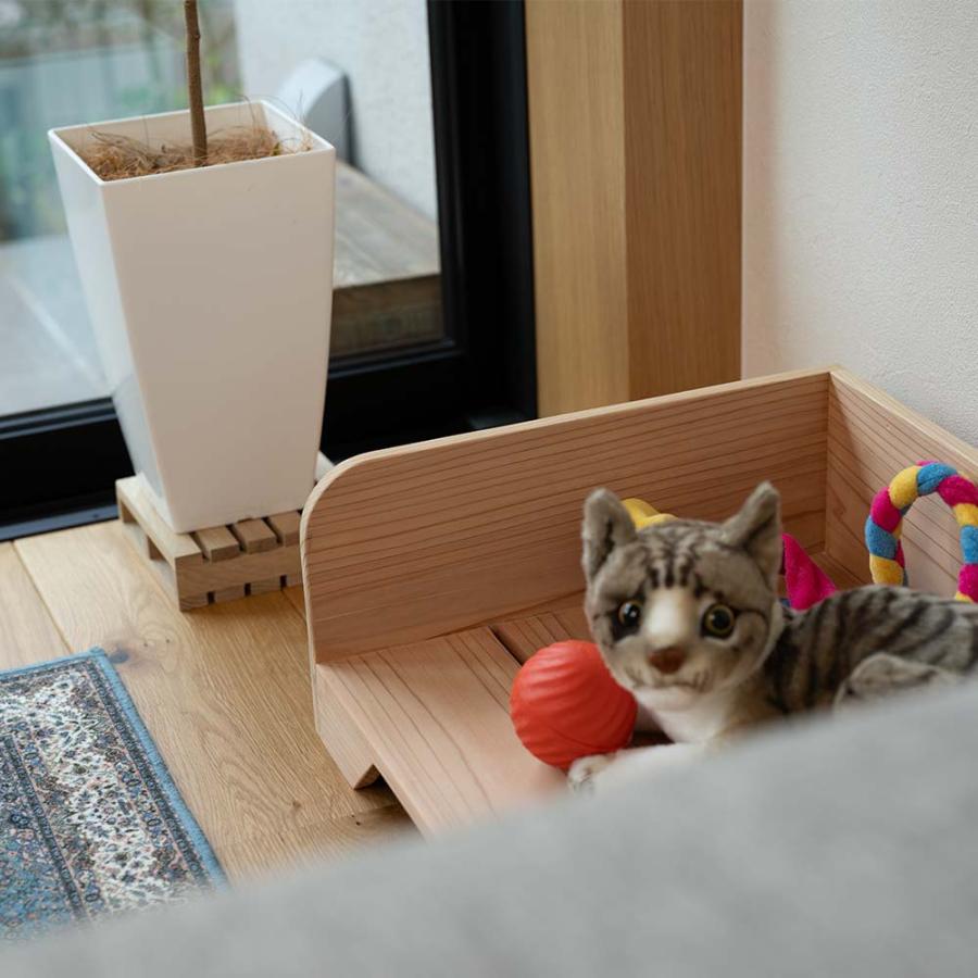 ペット ベット 木製 ベッド型 国産杉 犬用 猫用 超小型犬 小型犬 犬猫