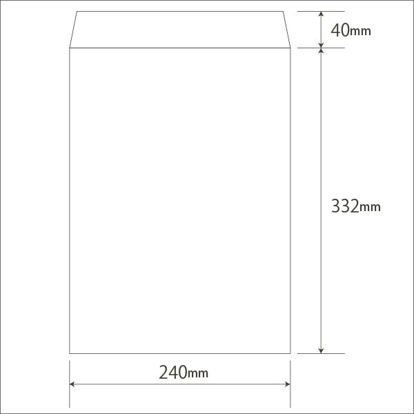 イムラ封筒 イムラ公式 / 角2封筒 ホワイト 100g 無地 枠なし