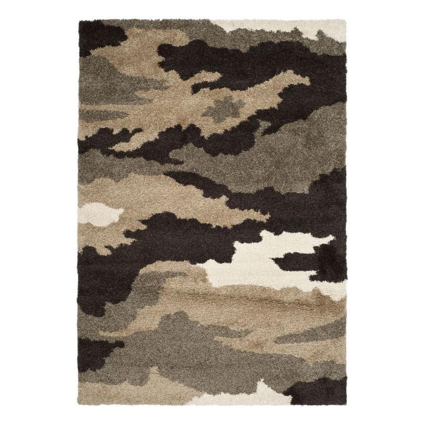 シャギーラグ トルコ製 ラグマット おしゃれ 迷彩柄 カモフラージュ