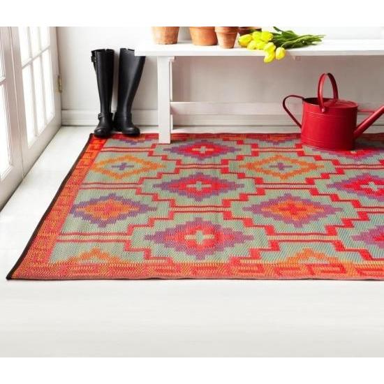 アウトドアラグ リバーシブル ストローマット/ダイニング