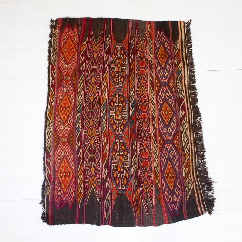 アンティークキリム トルコ コンヤ 1920年代 ヴィンテージラグ 76×108cm