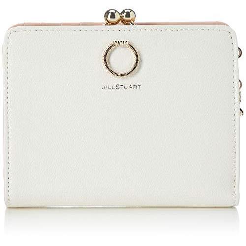 ジルスチュアート 折財布 エターナル 牛革 型押し リングブローチ 口金付 ダイヤ指輪チャーム付 Jslw0ds1 ホワイト