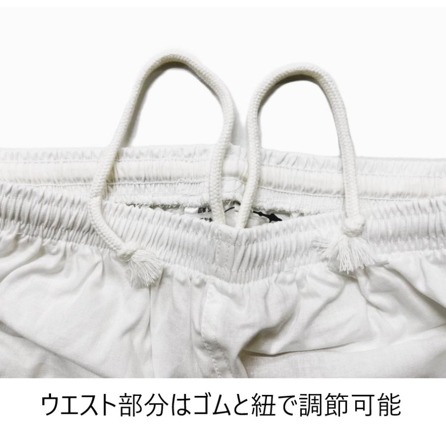 ダボシャツ上下セット(半ズボン・半また引き)祭り着 祭り服 白 ダボシャツ上下セット(半ズボン・半また引き)祭り着 祭り服 白