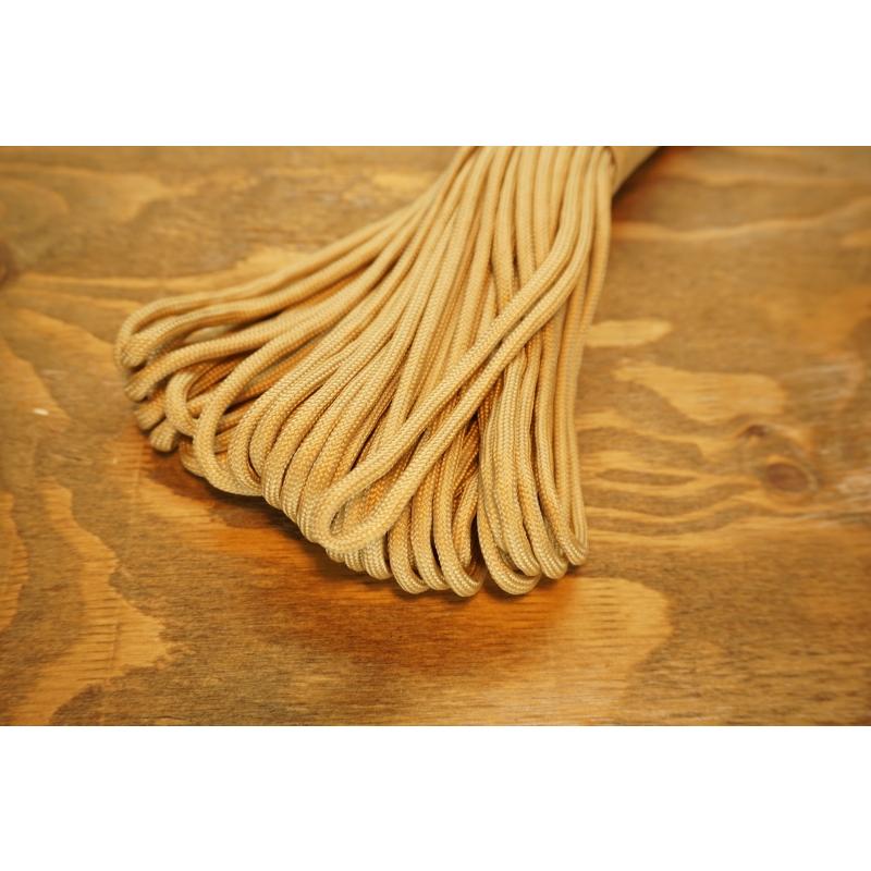 0111 テントロープ ライトブラウン ガイロープ ガイドロープ 9芯 パラコード 長さ31m 31メートル  キャンプ用品 タープ ロープ 防災グッズ アウトドア 送料無料 |  | 01