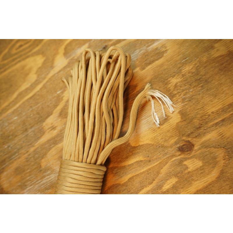 0111 テントロープ ライトブラウン ガイロープ ガイドロープ 9芯 パラコード 長さ31m 31メートル  キャンプ用品 タープ ロープ 防災グッズ アウトドア 送料無料 |  | 02