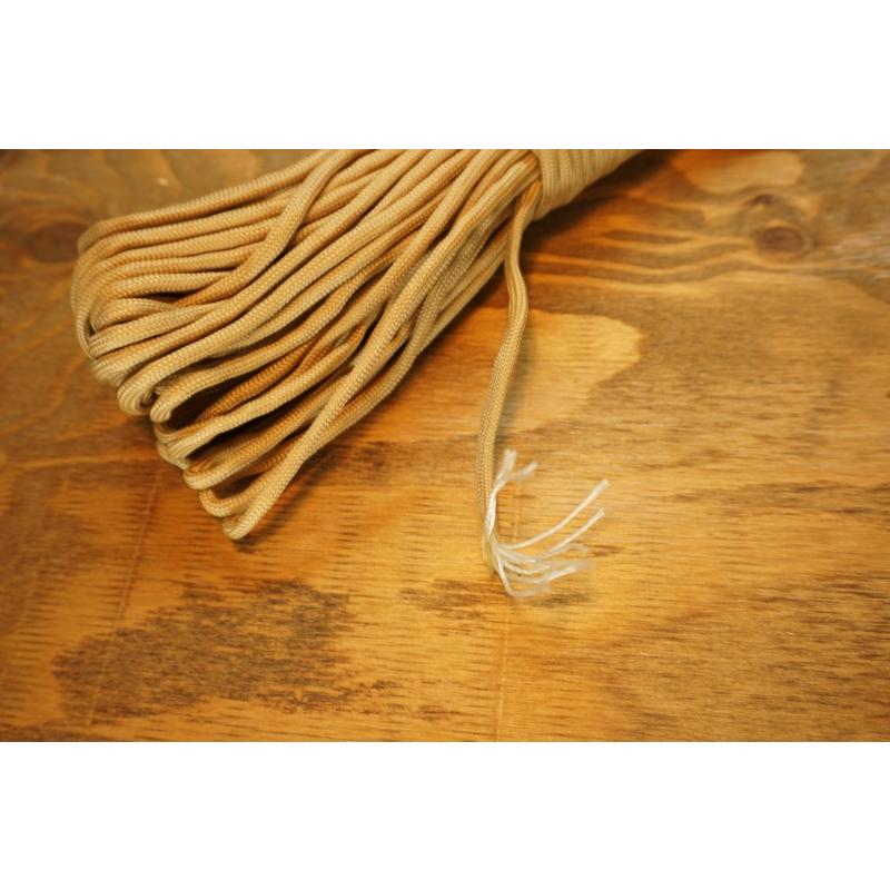0111 テントロープ ライトブラウン ガイロープ ガイドロープ 9芯 パラコード 長さ31m 31メートル  キャンプ用品 タープ ロープ 防災グッズ アウトドア 送料無料 |  | 04