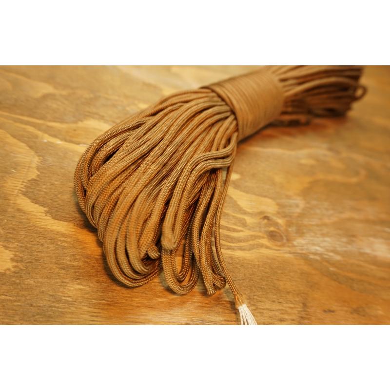 0114 テントロープ ブラウン ガイロープ ガイドロープ 9芯 パラコード 長さ31m 31メートル  キャンプ用品 タープ ロープ 防災グッズ アウトドア 送料無料 |  | 01