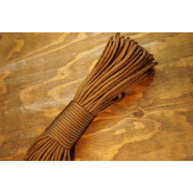 0114 テントロープ ブラウン ガイロープ ガイドロープ 9芯 パラコード 長さ31m 31メートル  キャンプ用品 タープ ロープ 防災グッズ アウトドア 送料無料 |  | 02