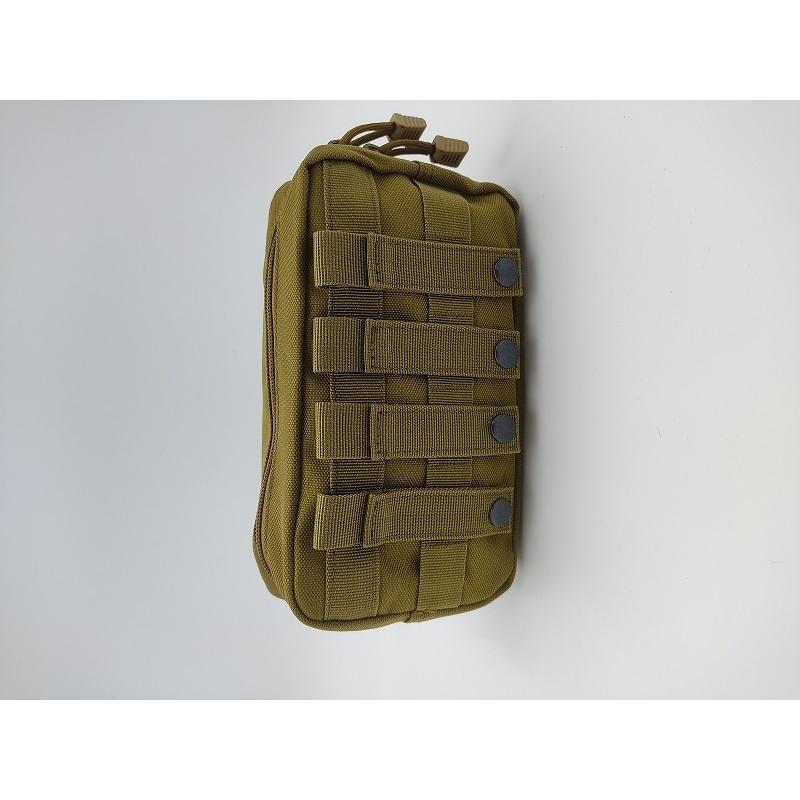 0116 タクティカルバッグ MOLLEシステム 多機能バッグ アウトドア ミリタリー フィールド サバイバルゲーム サバゲー 収納 ツールバッグ 23*13 ベージュ | 