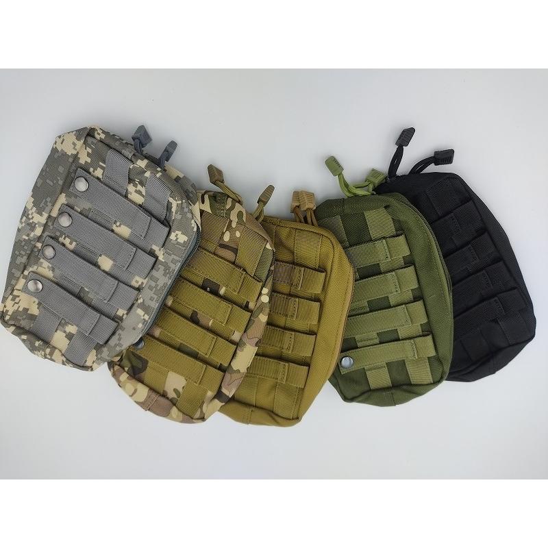 0116 タクティカルバッグ MOLLEシステム 多機能バッグ アウトドア ミリタリー フィールド サバイバルゲーム サバゲー 収納 ツールバッグ 23*13 ベージュ |  | 03