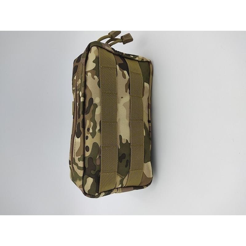 0118 タクティカルバッグ MOLLEシステム 多機能バッグ アウトドア ミリタリー フィールド サバイバルゲーム サバゲー 収納 ツールバッグ 23*13 CP迷彩 |  | 01