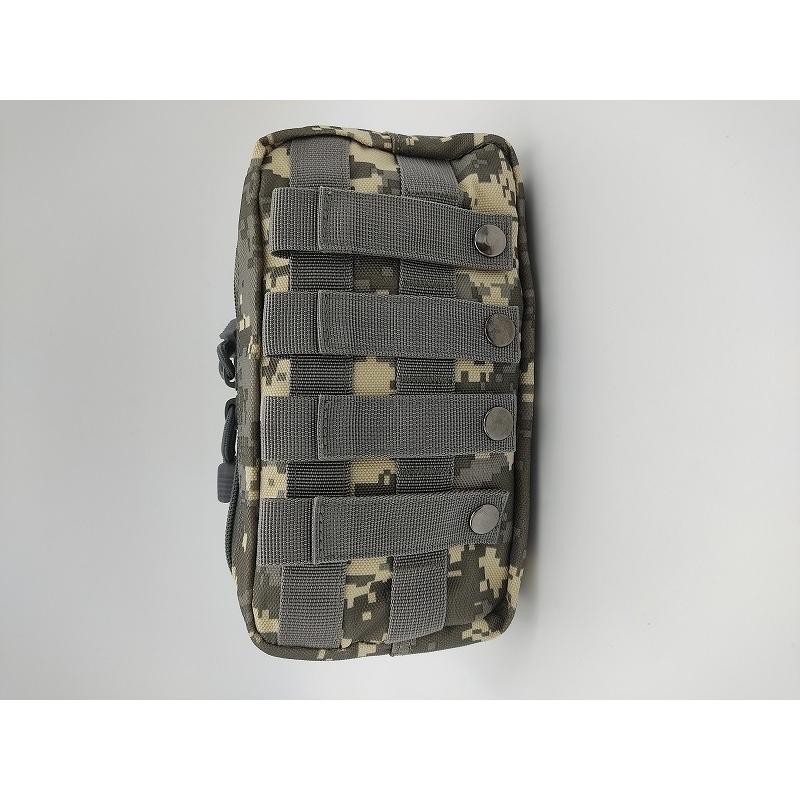 0119 タクティカルバッグ MOLLEシステム 多機能バッグ アウトドア ミリタリー フィールド サバイバルゲーム サバゲー 収納 ツールバッグ 23*13 ACU迷彩 | 