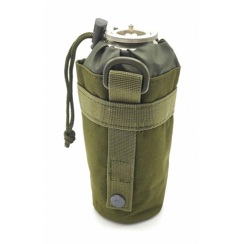0122 水筒ポーチ ミリタリー ペットボトル 550ml モールシステム Molle タクティカル ボトルポーチ ドリンクアウトドア ホルダー アーミーグリーン | 