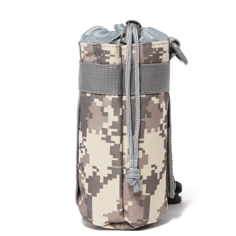 0123 水筒ポーチ ミリタリー ペットボトル 550ml モールシステム Molle タクティカル ボトルポーチ ドリンクアウトドア ホルダー サバゲ― ナイロン ACU迷彩1 | 