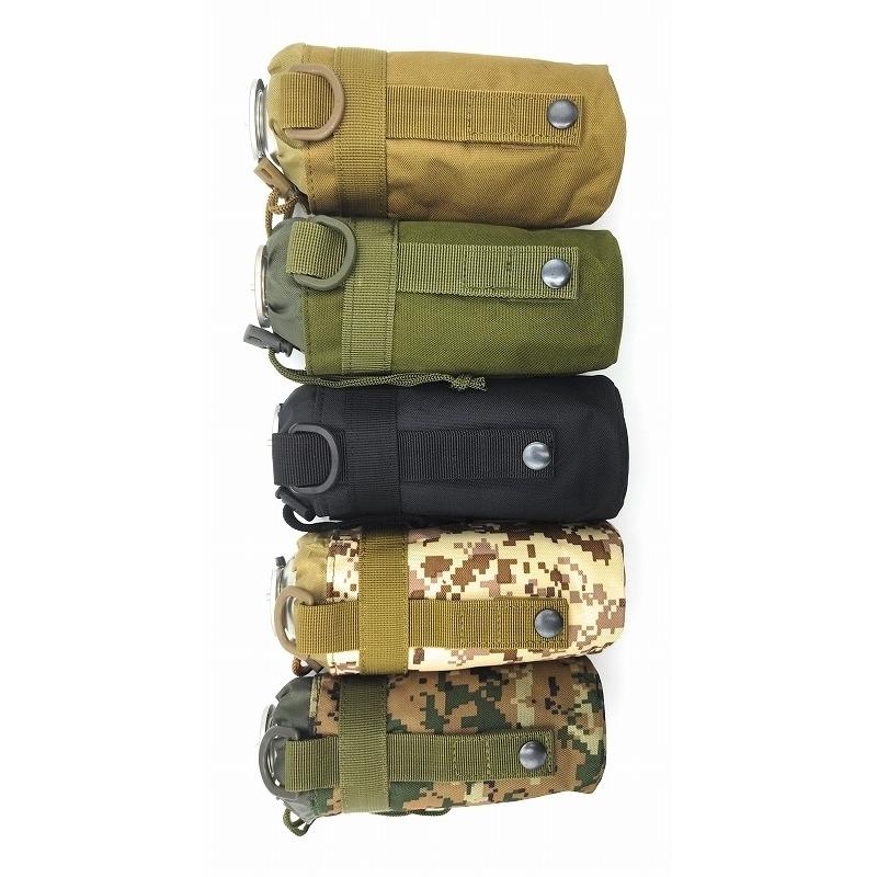0124 水筒ポーチ ミリタリー ペットボトル 550ml モールシステム Molle タクティカル ボトルポーチ ドリンクアウトドア ホルダー サバゲ― ナイロン ACU迷彩2 |  | 02