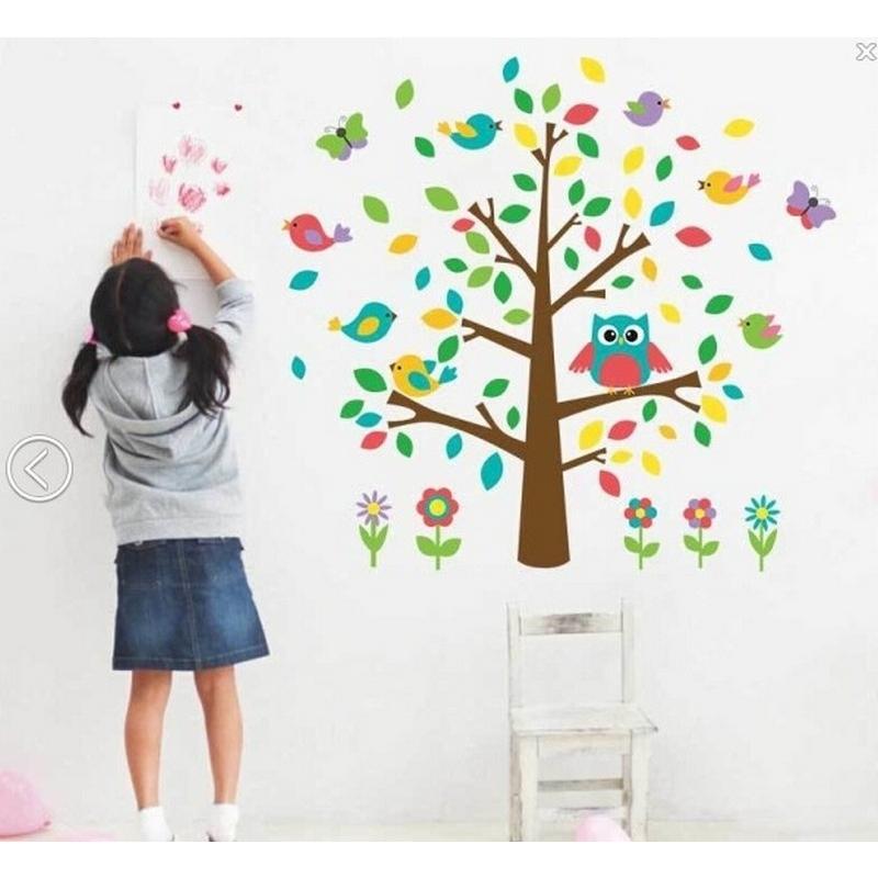 0127 ウォールステッカー 木 ツリー おしゃれ 北欧 植物 緑 観葉植物 ウォールシール 子供部屋 男の子 女の子 寝室 DIY 壁 シール | 