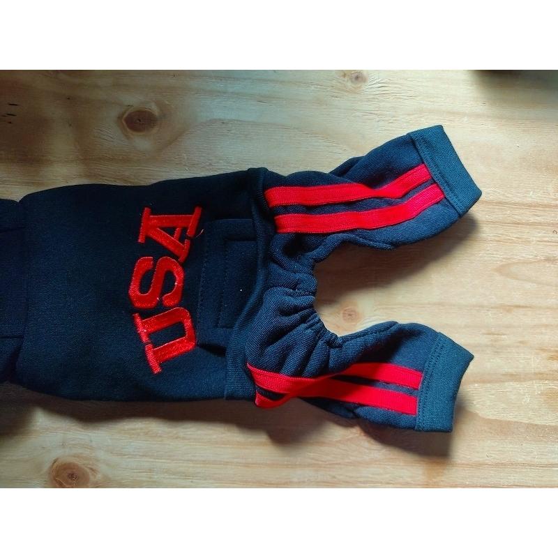 0150 犬服 犬の服 ブラック 黒 Lサイズ USA ロゴ フード付き 可愛い 格好いい 犬のお洋服 日焼け止め 脱毛保護 ルームウェア 部屋着 お散歩 お出掛け |  | 02